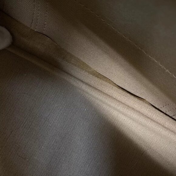 GUCCI Logo Sherry GG Pattern Travel Hand Bag PVC Leather Brown Italy 62YG543 - Picture 14 of 15